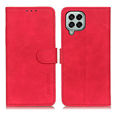 Custodia Portafoglio In Pelle Cover con Supporto K03Z per Samsung Galaxy M33 5G Rosso