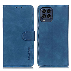 Custodia Portafoglio In Pelle Cover con Supporto K03Z per Samsung Galaxy M53 5G Blu