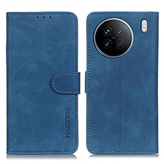 Custodia Portafoglio In Pelle Cover con Supporto K03Z per Vivo X90 5G Blu