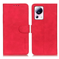 Custodia Portafoglio In Pelle Cover con Supporto K03Z per Xiaomi Civi 2 5G Rosso