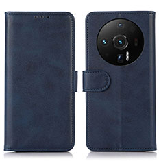Custodia Portafoglio In Pelle Cover con Supporto K03Z per Xiaomi Mi 12S Ultra 5G Blu