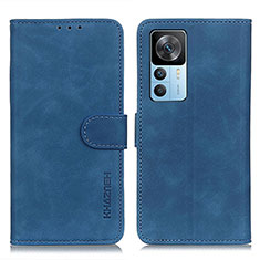Custodia Portafoglio In Pelle Cover con Supporto K03Z per Xiaomi Mi 12T 5G Blu