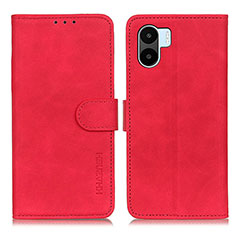 Custodia Portafoglio In Pelle Cover con Supporto K03Z per Xiaomi Poco C50 Rosso