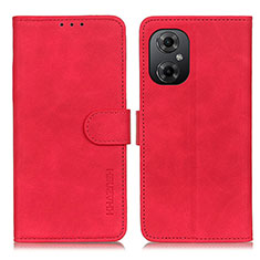 Custodia Portafoglio In Pelle Cover con Supporto K03Z per Xiaomi Poco M4 5G Rosso