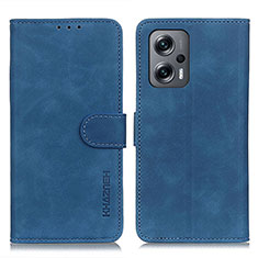 Custodia Portafoglio In Pelle Cover con Supporto K03Z per Xiaomi Poco X4 GT 5G Blu