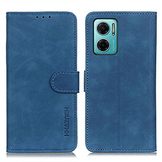 Custodia Portafoglio In Pelle Cover con Supporto K03Z per Xiaomi Redmi 10 5G Blu