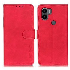 Custodia Portafoglio In Pelle Cover con Supporto K03Z per Xiaomi Redmi A1 Plus Rosso