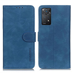 Custodia Portafoglio In Pelle Cover con Supporto K03Z per Xiaomi Redmi Note 11 Pro 5G Blu