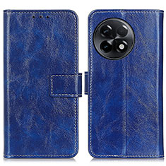Custodia Portafoglio In Pelle Cover con Supporto K04Z per OnePlus Ace 2 5G Blu