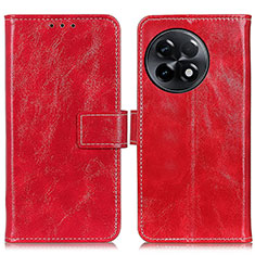 Custodia Portafoglio In Pelle Cover con Supporto K04Z per OnePlus Ace 2 5G Rosso