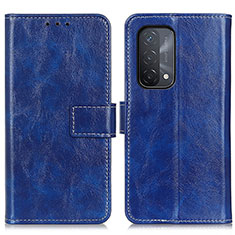Custodia Portafoglio In Pelle Cover con Supporto K04Z per OnePlus Nord N200 5G Blu