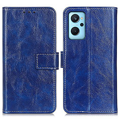 Custodia Portafoglio In Pelle Cover con Supporto K04Z per Oppo K10 4G Blu