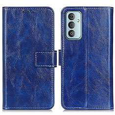 Custodia Portafoglio In Pelle Cover con Supporto K04Z per Samsung Galaxy F13 4G Blu