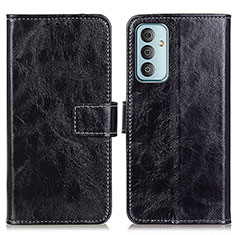 Custodia Portafoglio In Pelle Cover con Supporto K04Z per Samsung Galaxy F13 4G Nero