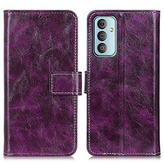 Custodia Portafoglio In Pelle Cover con Supporto K04Z per Samsung Galaxy F13 4G Viola
