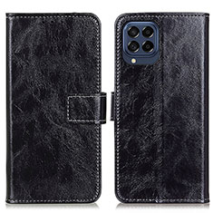 Custodia Portafoglio In Pelle Cover con Supporto K04Z per Samsung Galaxy M53 5G Nero