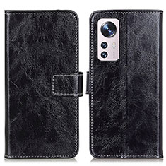 Custodia Portafoglio In Pelle Cover con Supporto K04Z per Xiaomi Mi 12 Lite 5G Nero