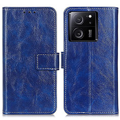 Custodia Portafoglio In Pelle Cover con Supporto K04Z per Xiaomi Mi 13T 5G Blu