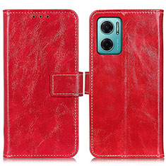 Custodia Portafoglio In Pelle Cover con Supporto K04Z per Xiaomi Redmi 10 5G Rosso