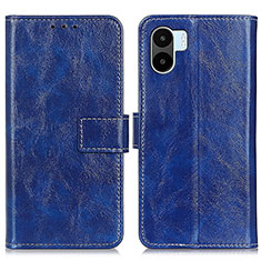 Custodia Portafoglio In Pelle Cover con Supporto K04Z per Xiaomi Redmi A1 Blu