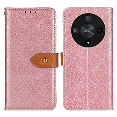 Custodia Portafoglio In Pelle Cover con Supporto K05Z per Huawei Honor Magic6 Lite 5G Rosa