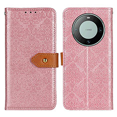 Custodia Portafoglio In Pelle Cover con Supporto K05Z per Huawei Mate 60 Pro+ Plus Rosa