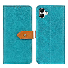 Custodia Portafoglio In Pelle Cover con Supporto K05Z per Samsung Galaxy A05 Verde