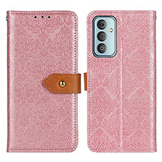 Custodia Portafoglio In Pelle Cover con Supporto K05Z per Samsung Galaxy F13 4G Rosa