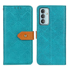 Custodia Portafoglio In Pelle Cover con Supporto K05Z per Samsung Galaxy F13 4G Verde