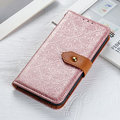 Custodia Portafoglio In Pelle Cover con Supporto K05Z per Samsung Galaxy F23 5G Rosa