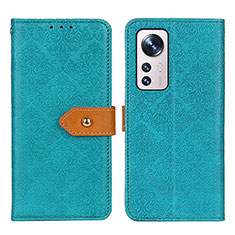 Custodia Portafoglio In Pelle Cover con Supporto K05Z per Xiaomi Mi 12 Lite 5G Verde