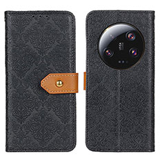 Custodia Portafoglio In Pelle Cover con Supporto K05Z per Xiaomi Mi 13 Ultra 5G Nero
