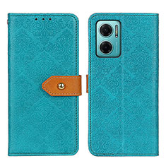 Custodia Portafoglio In Pelle Cover con Supporto K05Z per Xiaomi Redmi 10 Prime Plus 5G Verde