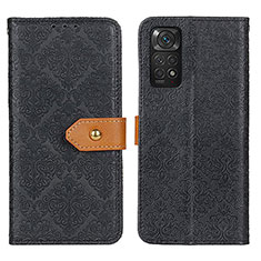 Custodia Portafoglio In Pelle Cover con Supporto K05Z per Xiaomi Redmi Note 11 4G (2022) Nero