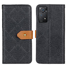 Custodia Portafoglio In Pelle Cover con Supporto K05Z per Xiaomi Redmi Note 11 Pro 5G Nero