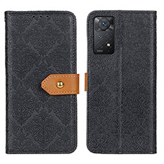 Custodia Portafoglio In Pelle Cover con Supporto K05Z per Xiaomi Redmi Note 12 Pro 4G Nero