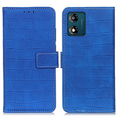 Custodia Portafoglio In Pelle Cover con Supporto K07Z per Motorola Moto E13 Blu