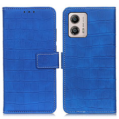 Custodia Portafoglio In Pelle Cover con Supporto K07Z per Motorola Moto G53 5G Blu