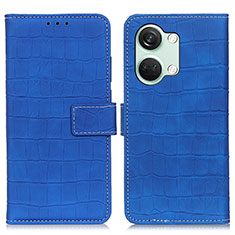 Custodia Portafoglio In Pelle Cover con Supporto K07Z per OnePlus Ace 2V 5G Blu