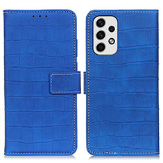 Custodia Portafoglio In Pelle Cover con Supporto K07Z per Samsung Galaxy A23 5G Blu