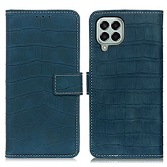 Custodia Portafoglio In Pelle Cover con Supporto K07Z per Samsung Galaxy M33 5G Verde