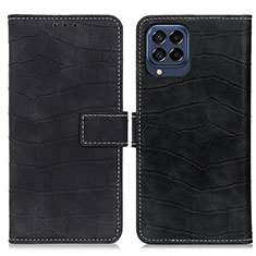 Custodia Portafoglio In Pelle Cover con Supporto K07Z per Samsung Galaxy M53 5G Nero