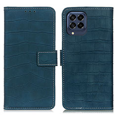 Custodia Portafoglio In Pelle Cover con Supporto K07Z per Samsung Galaxy M53 5G Verde