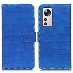 Custodia Portafoglio In Pelle Cover con Supporto K07Z per Xiaomi Mi 12 Lite 5G Blu