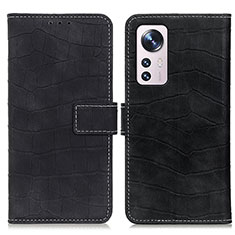 Custodia Portafoglio In Pelle Cover con Supporto K07Z per Xiaomi Mi 12 Lite 5G Nero