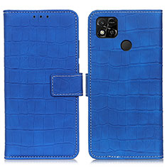 Custodia Portafoglio In Pelle Cover con Supporto K07Z per Xiaomi Redmi 10A 4G Blu