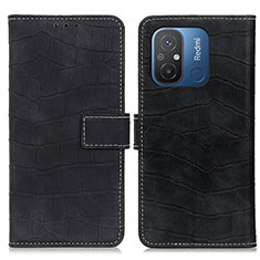 Custodia Portafoglio In Pelle Cover con Supporto K07Z per Xiaomi Redmi 11A 4G Nero