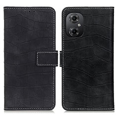 Custodia Portafoglio In Pelle Cover con Supporto K07Z per Xiaomi Redmi Note 11R 5G Nero