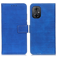Custodia Portafoglio In Pelle Cover con Supporto K07Z per Xiaomi Redmi Note 12R Pro 5G Blu