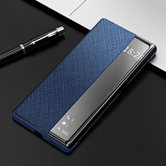 Custodia Portafoglio In Pelle Cover con Supporto K08 per Huawei Mate 40E Pro 5G Blu